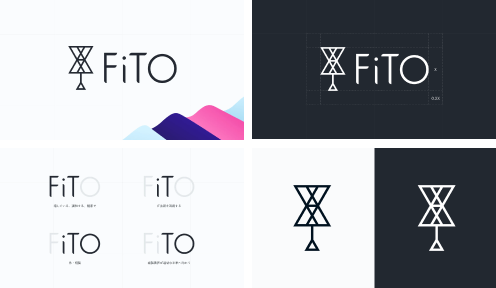 アパレルDX・GXブランド「FiTO」ロゴデザイン