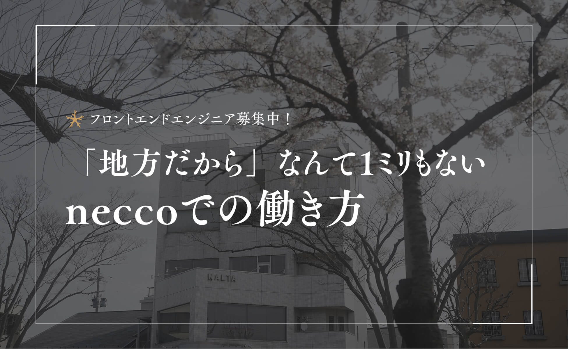 秋田でフロントエンドエンジニアって正直どうなの？「地方だから」なんて1ミリもないneccoでの働き方