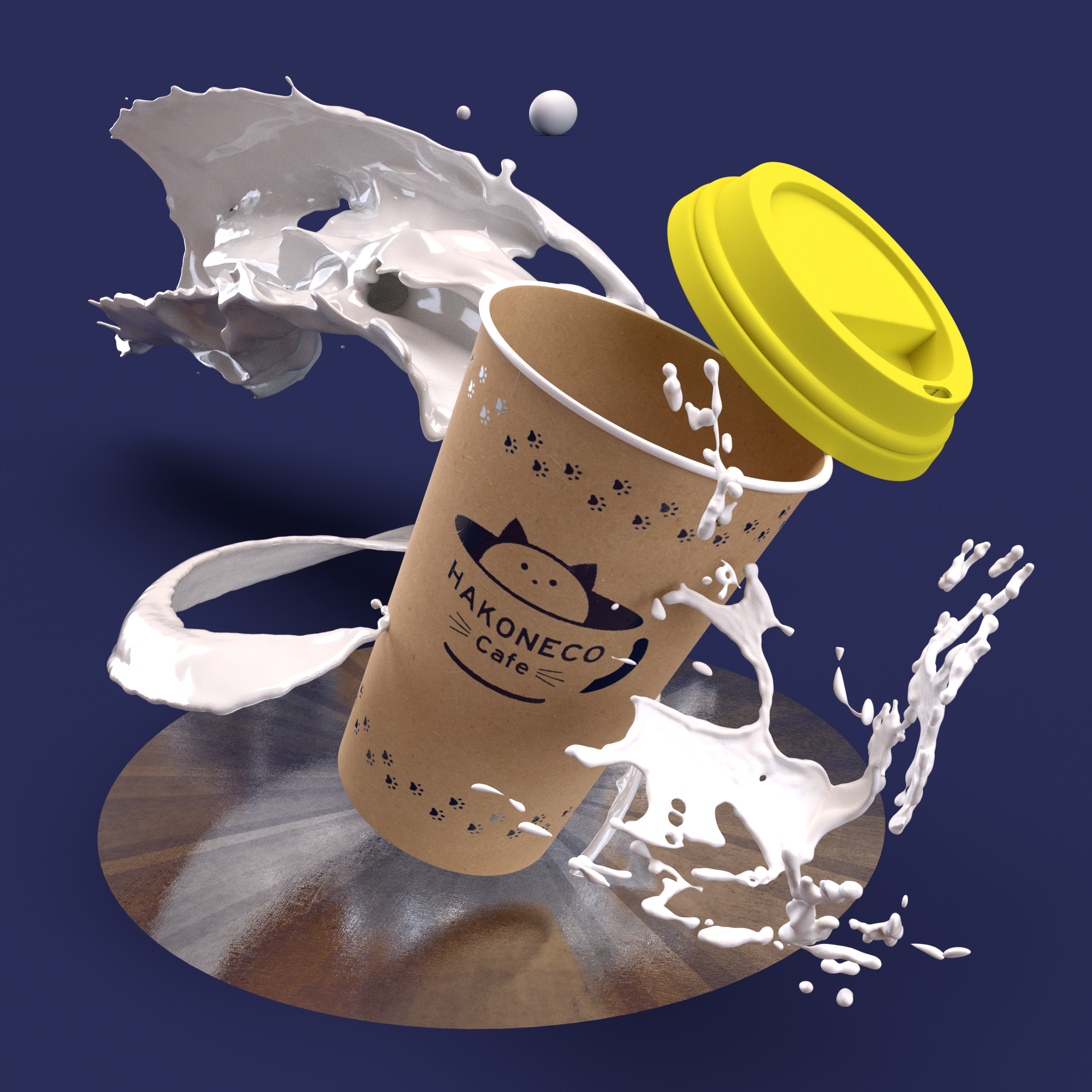 Hakoneco Cafe 2018 / Graphic & 3DCG