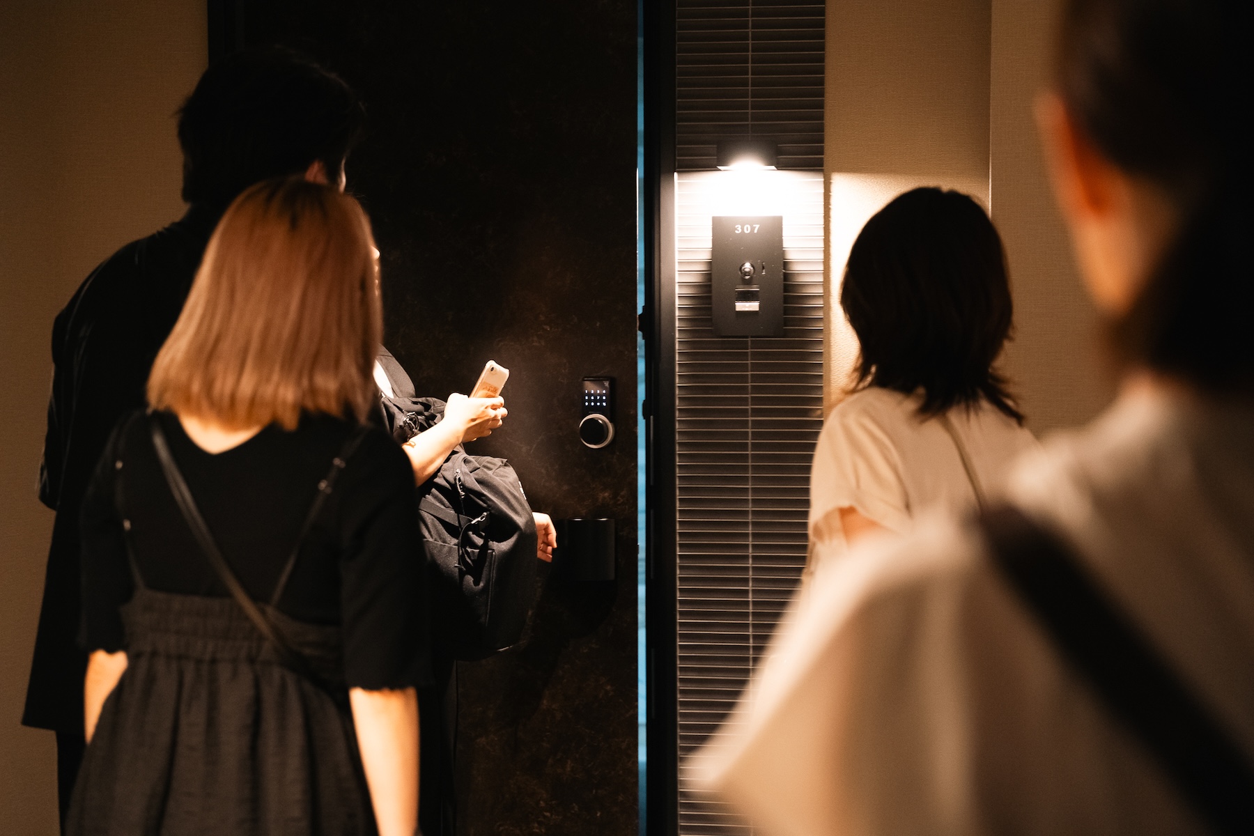 スマートロック対応の入口