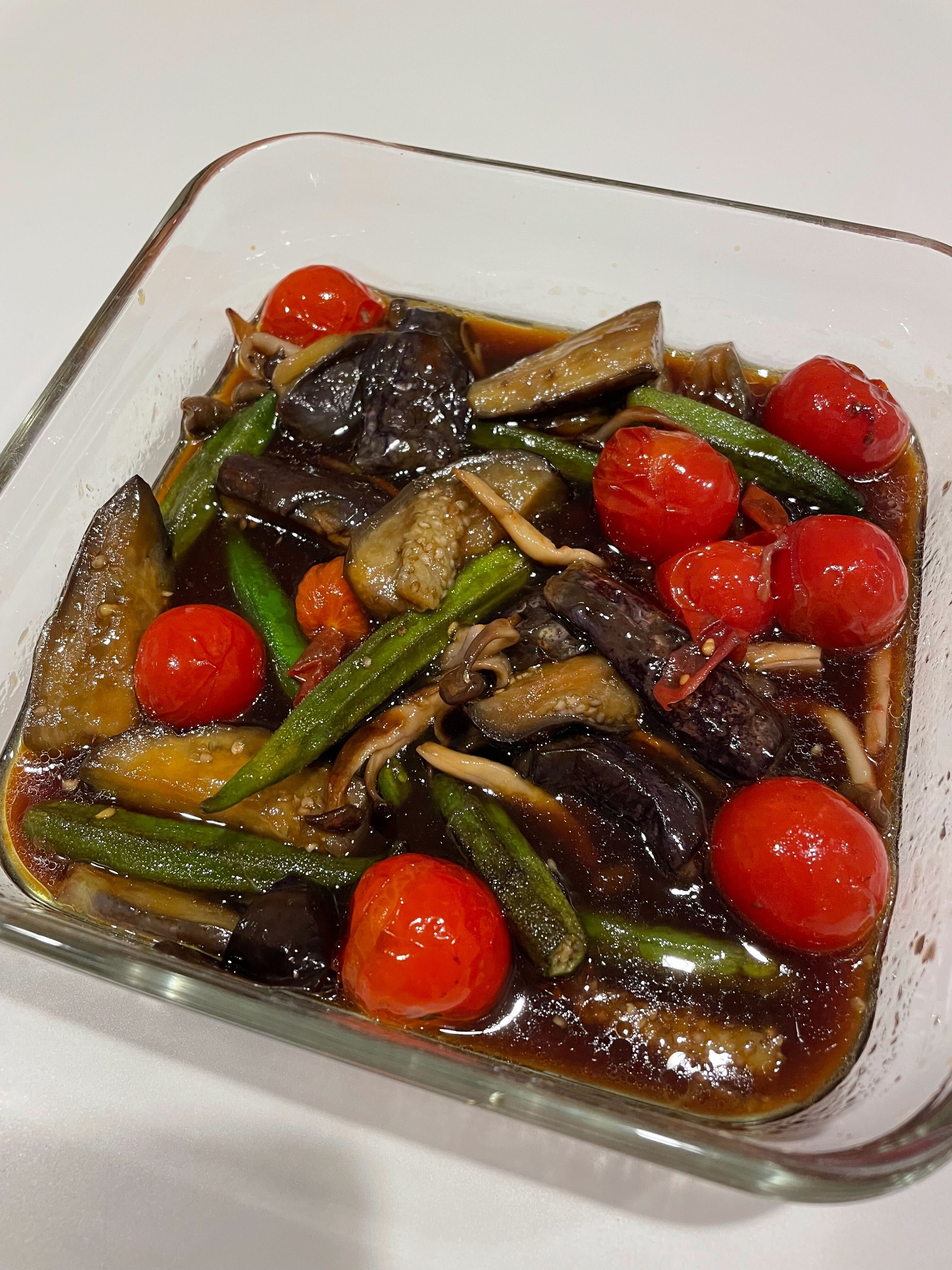 中川小雪作、野菜の焼き浸しの画像