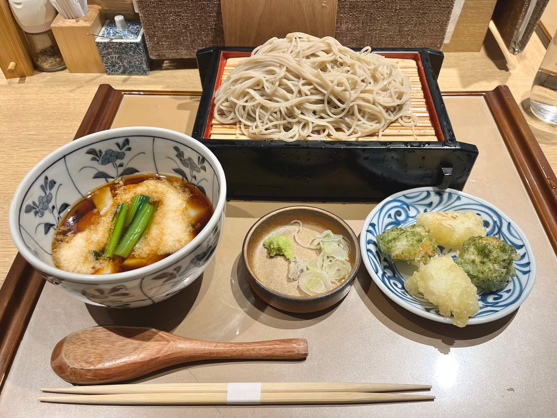空庵で食べたおそばのランチ
