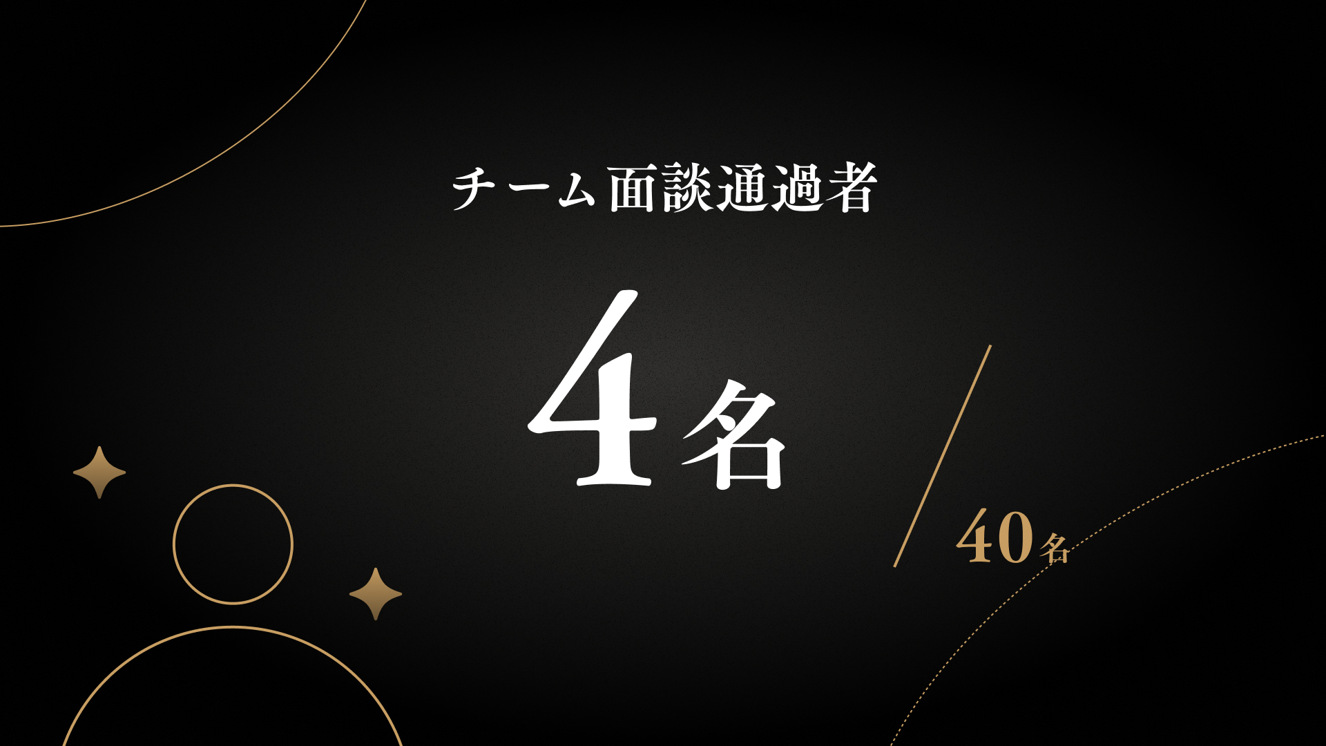 チーム面談通過者4名