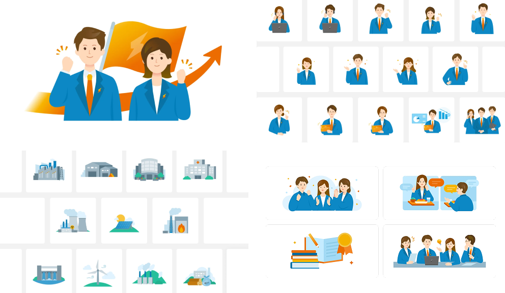 コーポレートサイト・イラスト素材制作