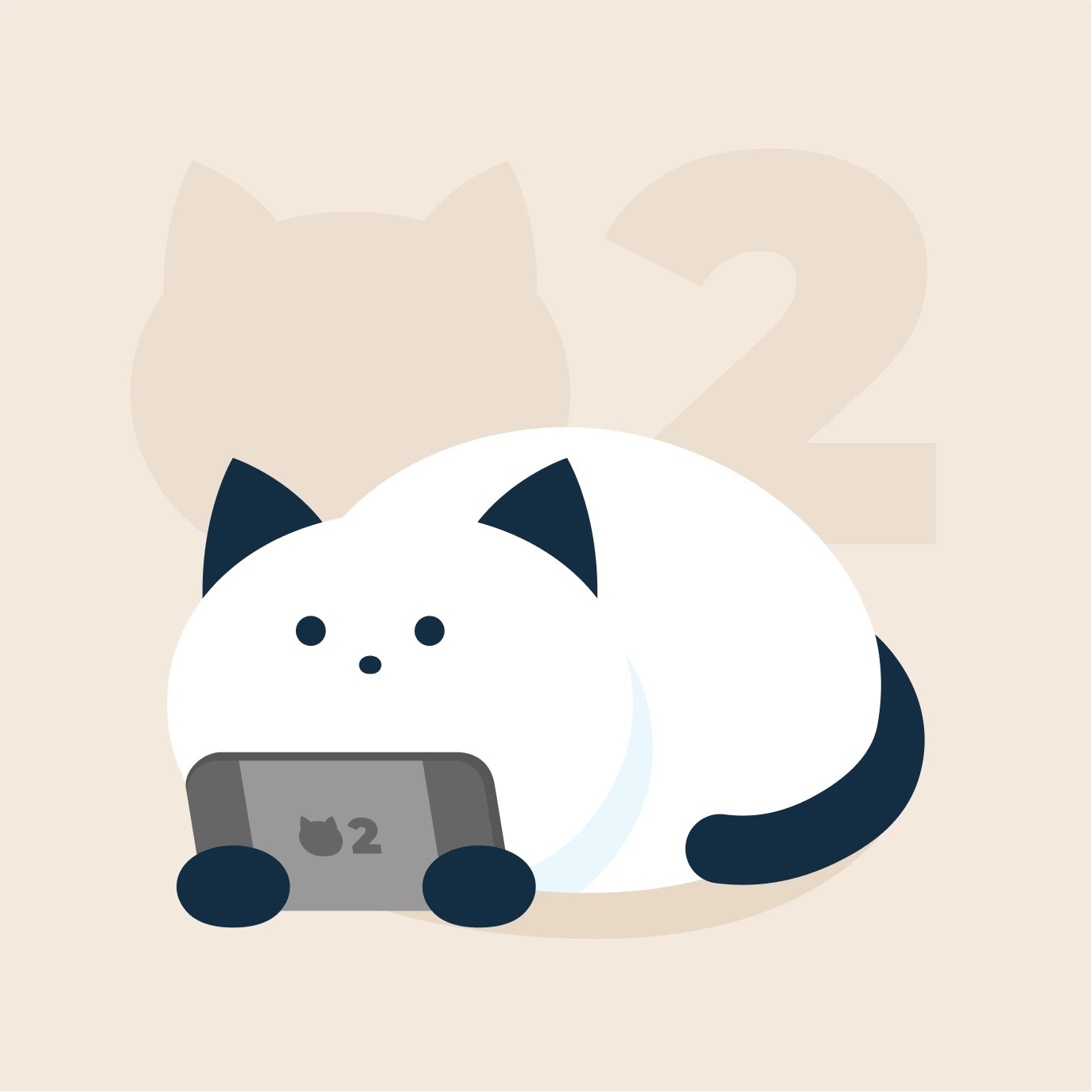 箱猫ちゃんが遊んでいるのはもしかして、話題の新作ゲーム機?