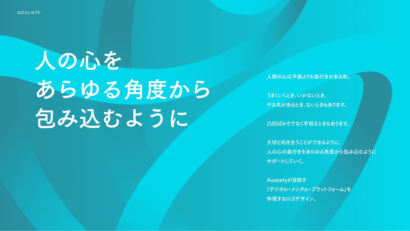Awarefyロゴを利用したスライドデザイン