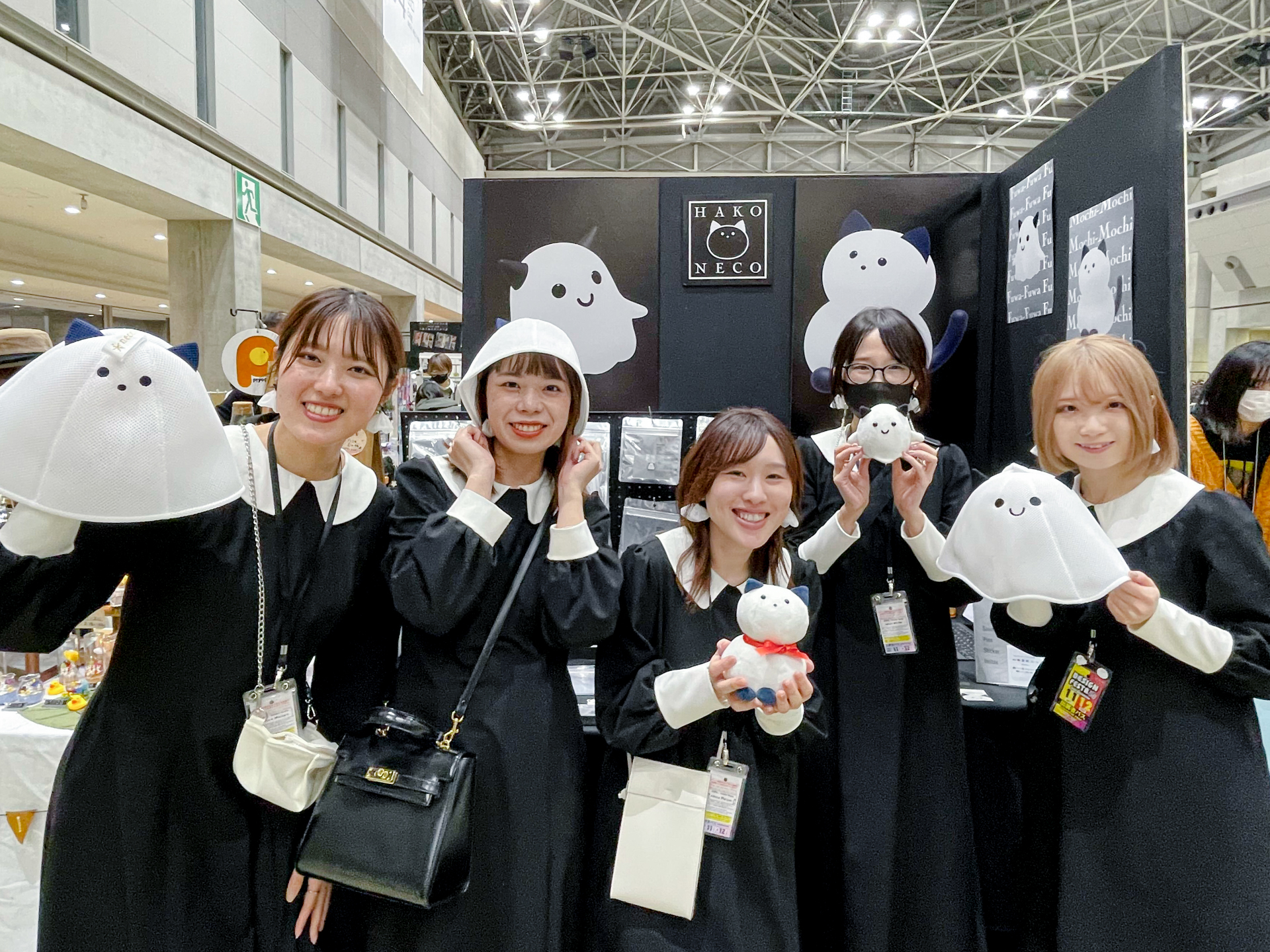 前回のデザフェスにて製作したユニフォームを着たneccoメンバー