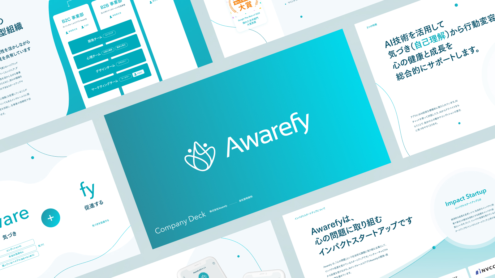 株式会社Awarefyさまの会社説明資料