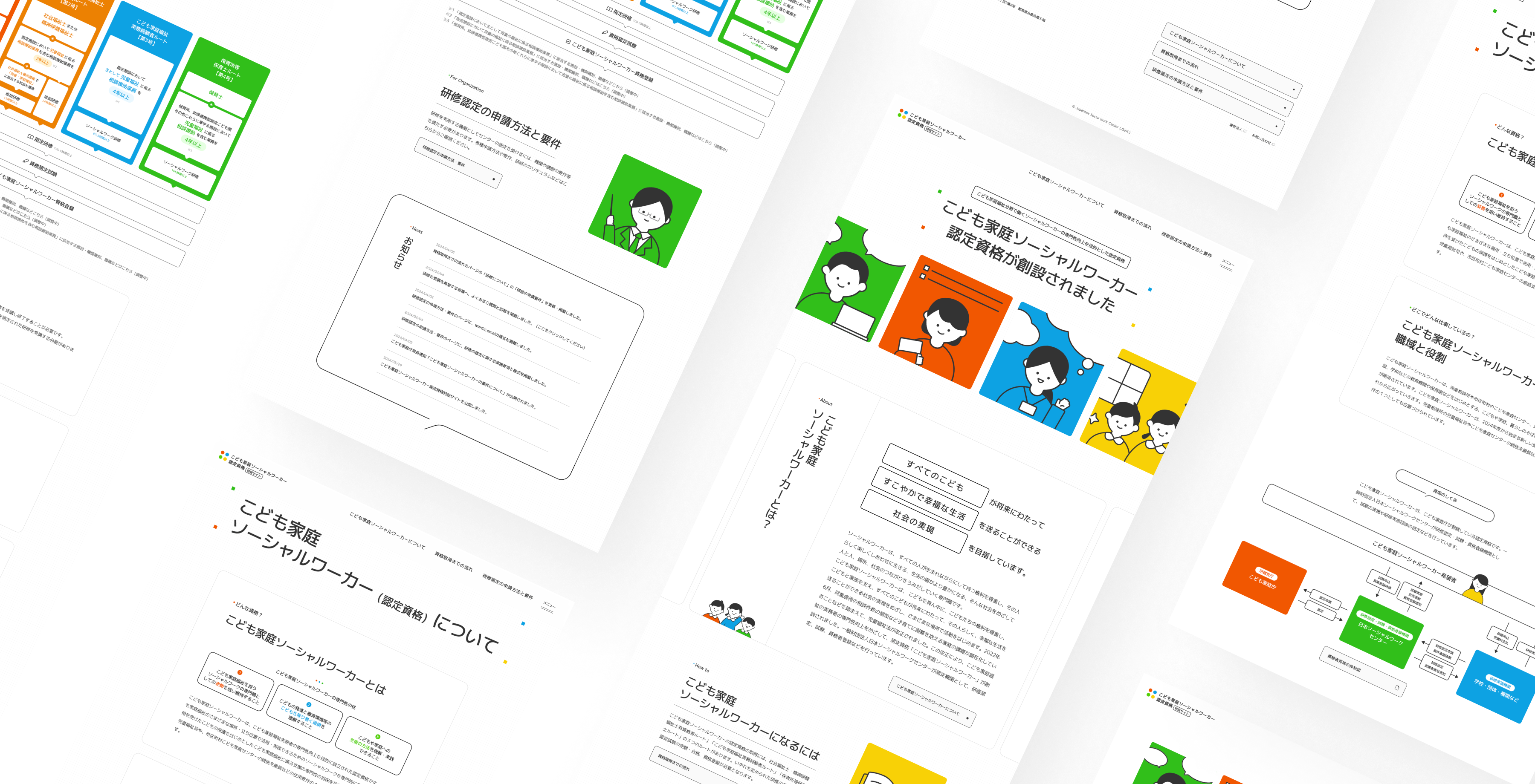 こども家庭ソーシャルワーカーサイトのデザイン画像