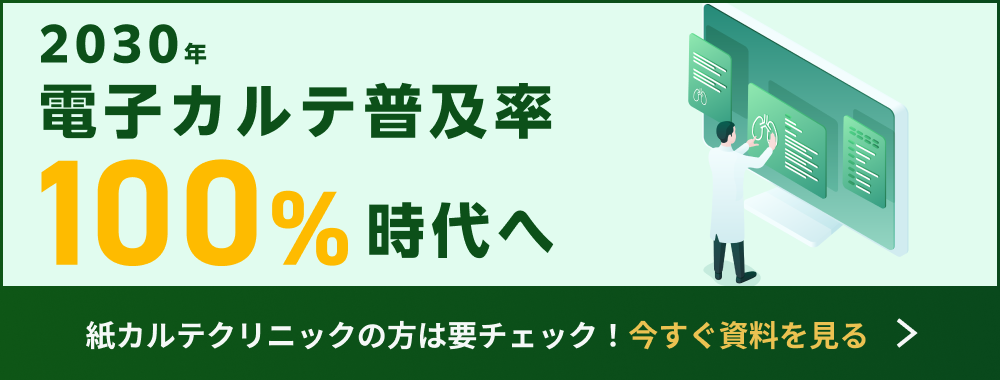 2030年電子カルテ普及率100%時代へ資料ダウンロード