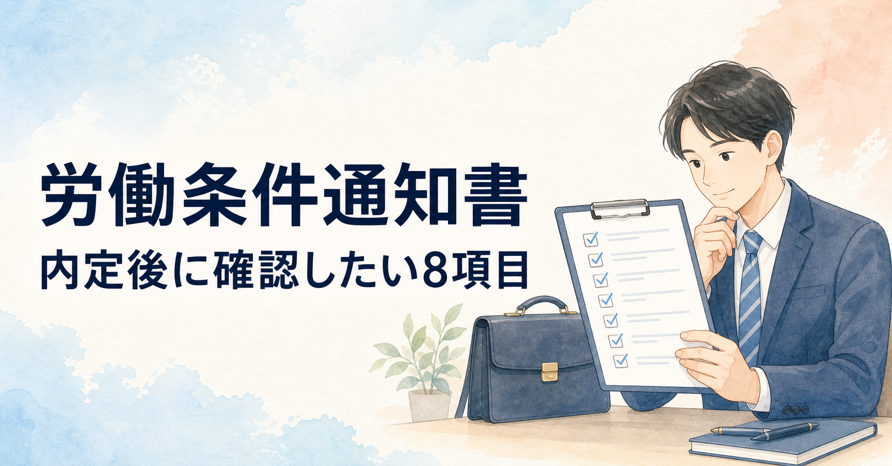 労働条件通知書はいつもらう？内定後に確認したい8項目