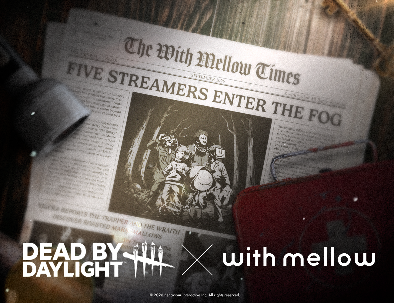 サバイバルホラーゲーム『Dead by Daylight』との初コラボ！with mellowからあっさりしょこ・EXAM・柏木べるくら・ちくのぼ・フルコンを迎えた特別コラボレーションが登場