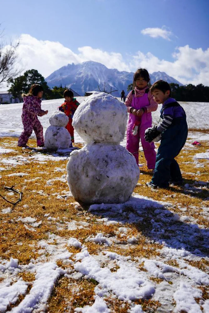 雪だー!!