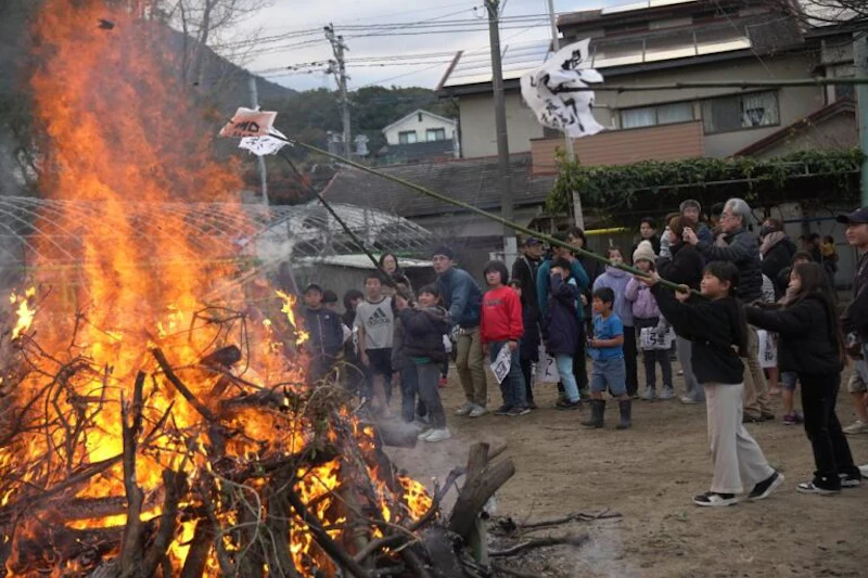 七面山登山と鬼火