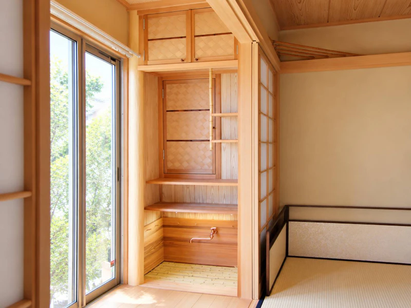 押入れを本格水屋に一新。茶の湯の所作に応える和の改修事例