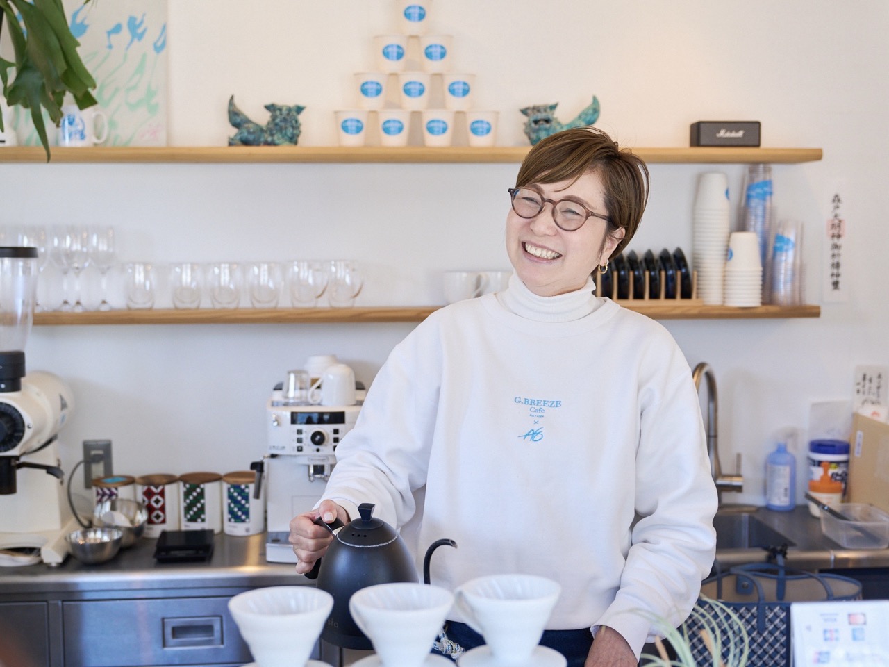 葉山】海辺のカフェ「G.breeze」 オーナー山本れいこさんが淹れる
