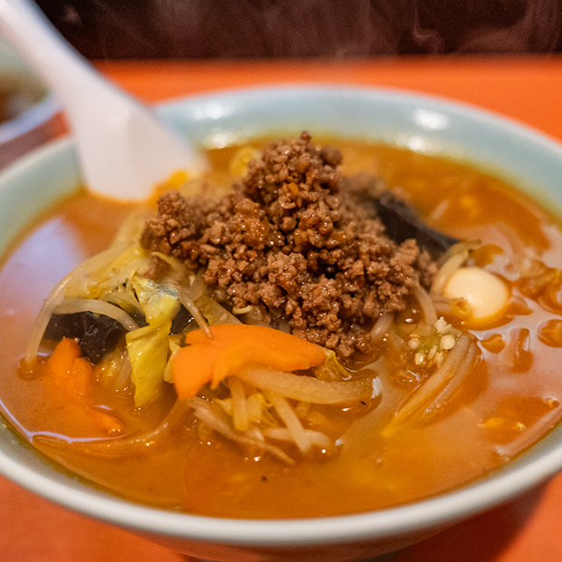 【三崎】老舗町中華「中華料理　ポパイ」石渡道雄さんの「特製辛味ラーメン」