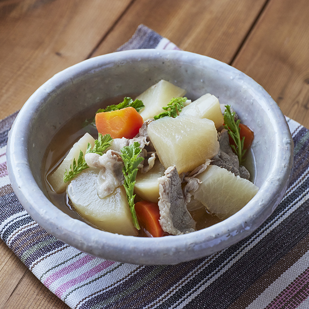 【連載】旬の三浦野菜を美味しくいただく～大根～⑥みんなの大好きおかず　吉田和子さんの「豚大根」

