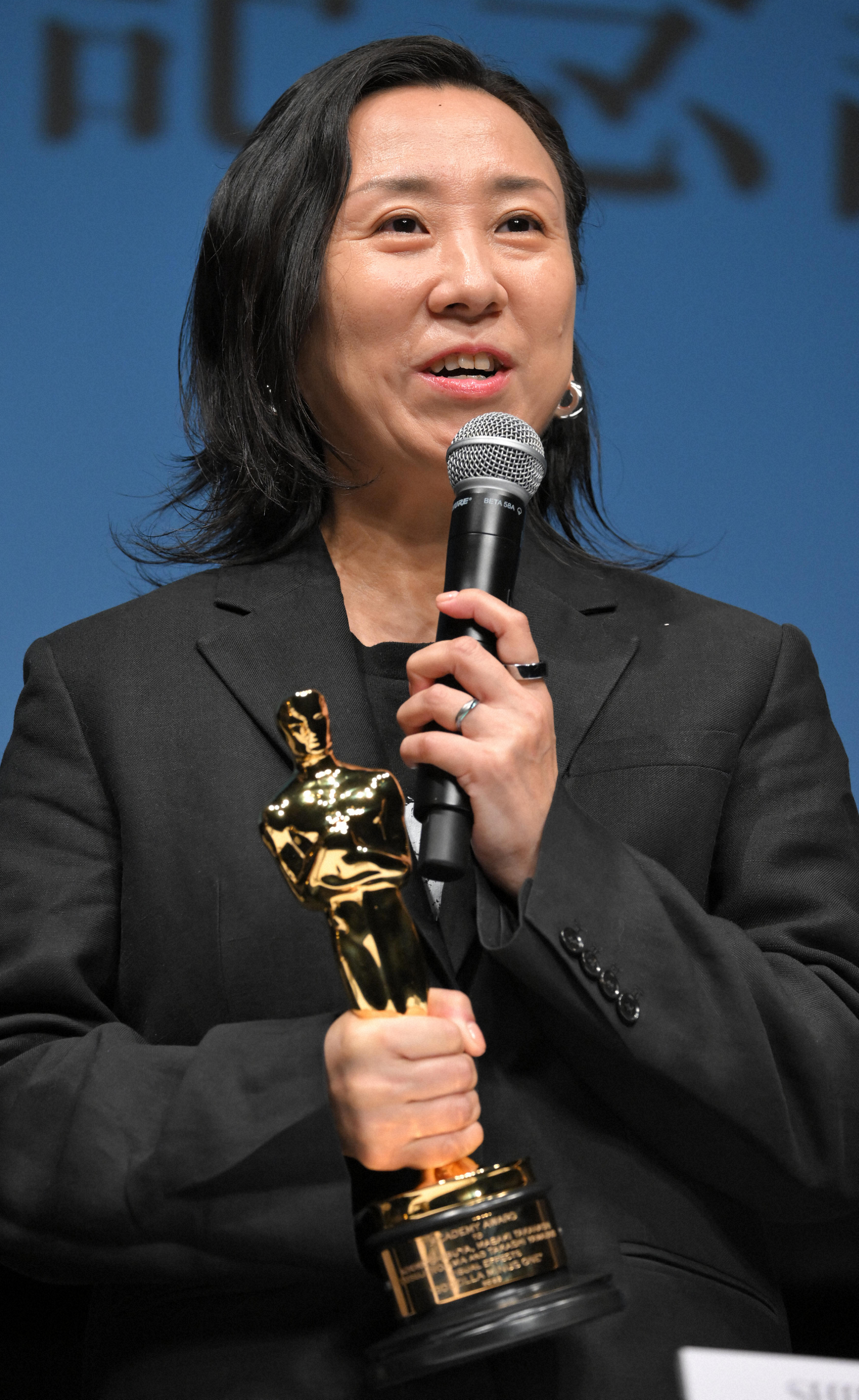 「ゴジラ-1.0」アカデミー賞受賞記者会見に臨んだVFXディレクターの渋谷紀世子