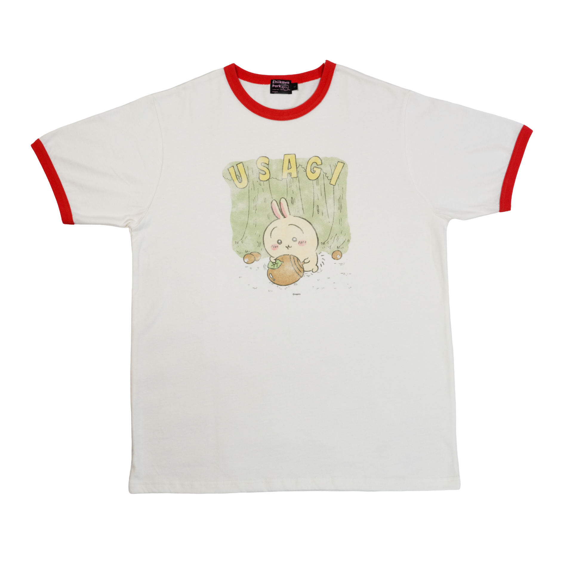 ちいかわパーク リンガーTシャツ うさぎ アイボリー | ちいかわパーク