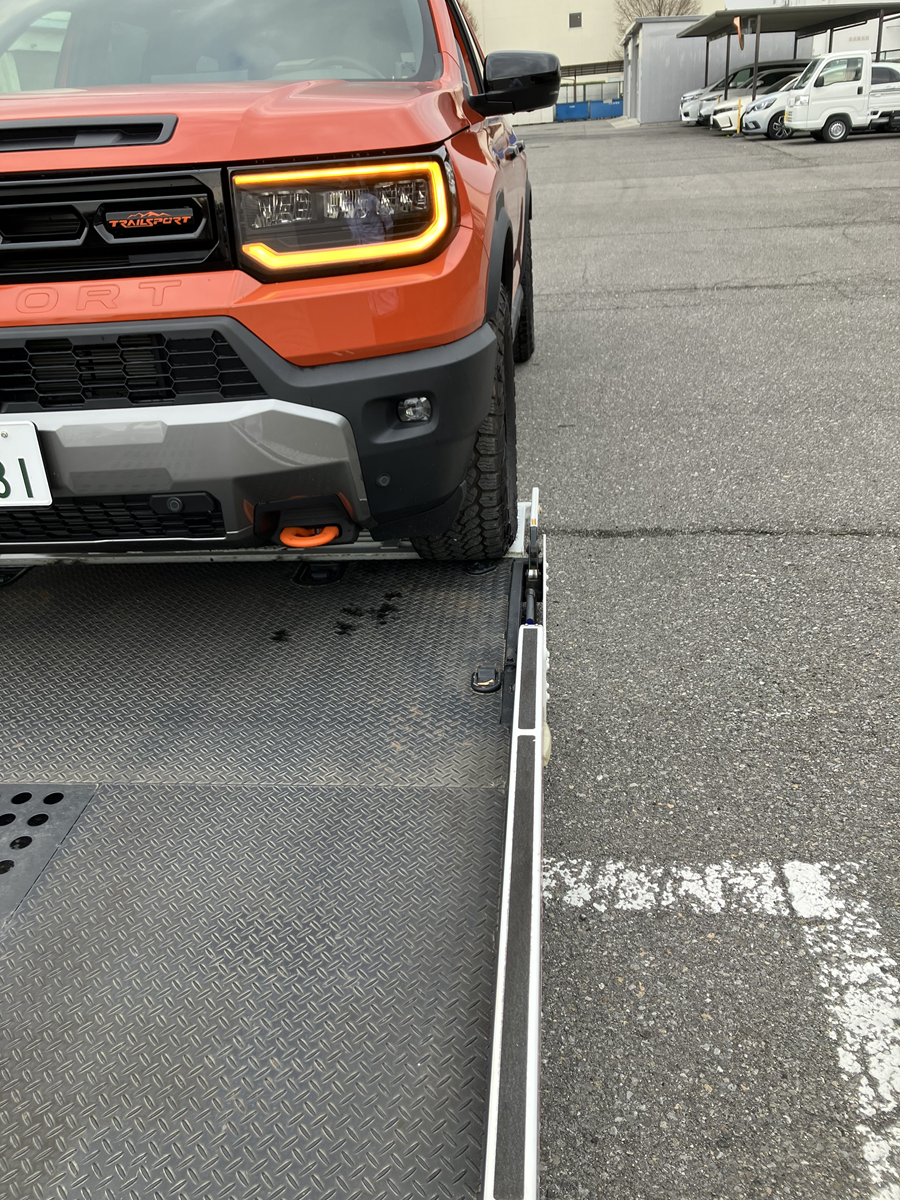 2トン積載車に載せた時