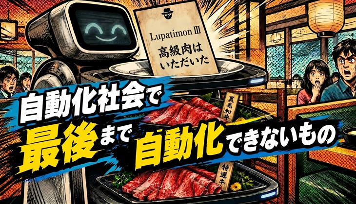 自動化社会で最後まで自動化できないもの
サムネイル画像