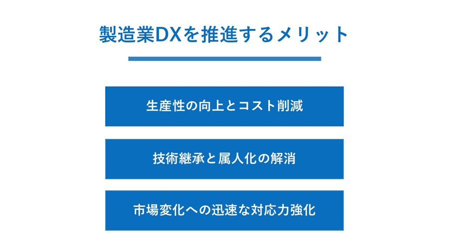 製造業DXを推進するメリット