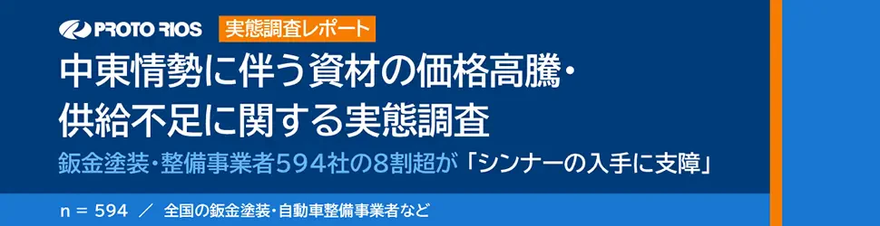 実態調査レポート「中東情勢に伴う資材の価格高騰・供給不足に関する実態調査」