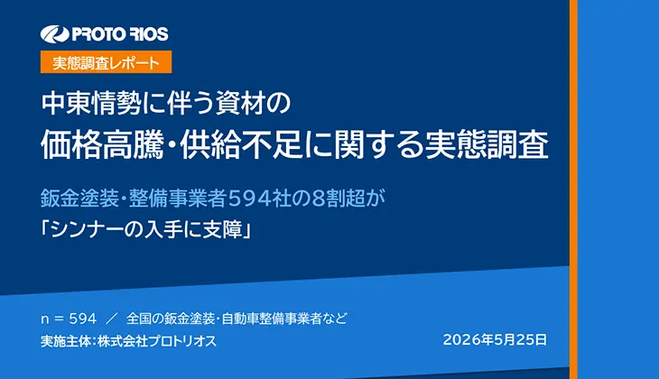 【実態調査レポート】鈑金塗装・整備事業者594社の8割超が「シンナーの入手に支障」、約3割で売上にも影響が発生の画像