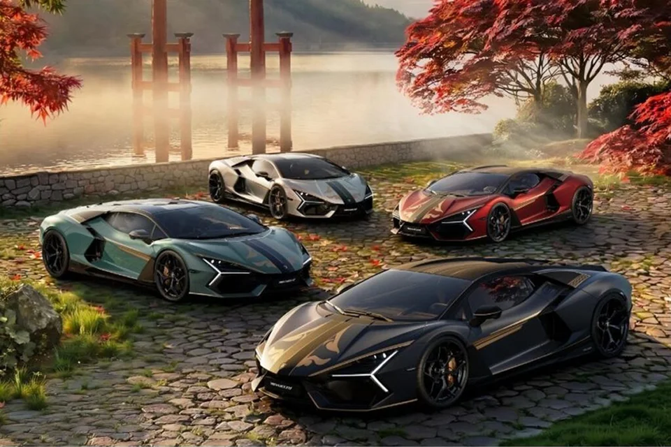 ランボルギーニ レヴエルト インパヴィドは、4種類の特別なカラーバリエーションで展開される。