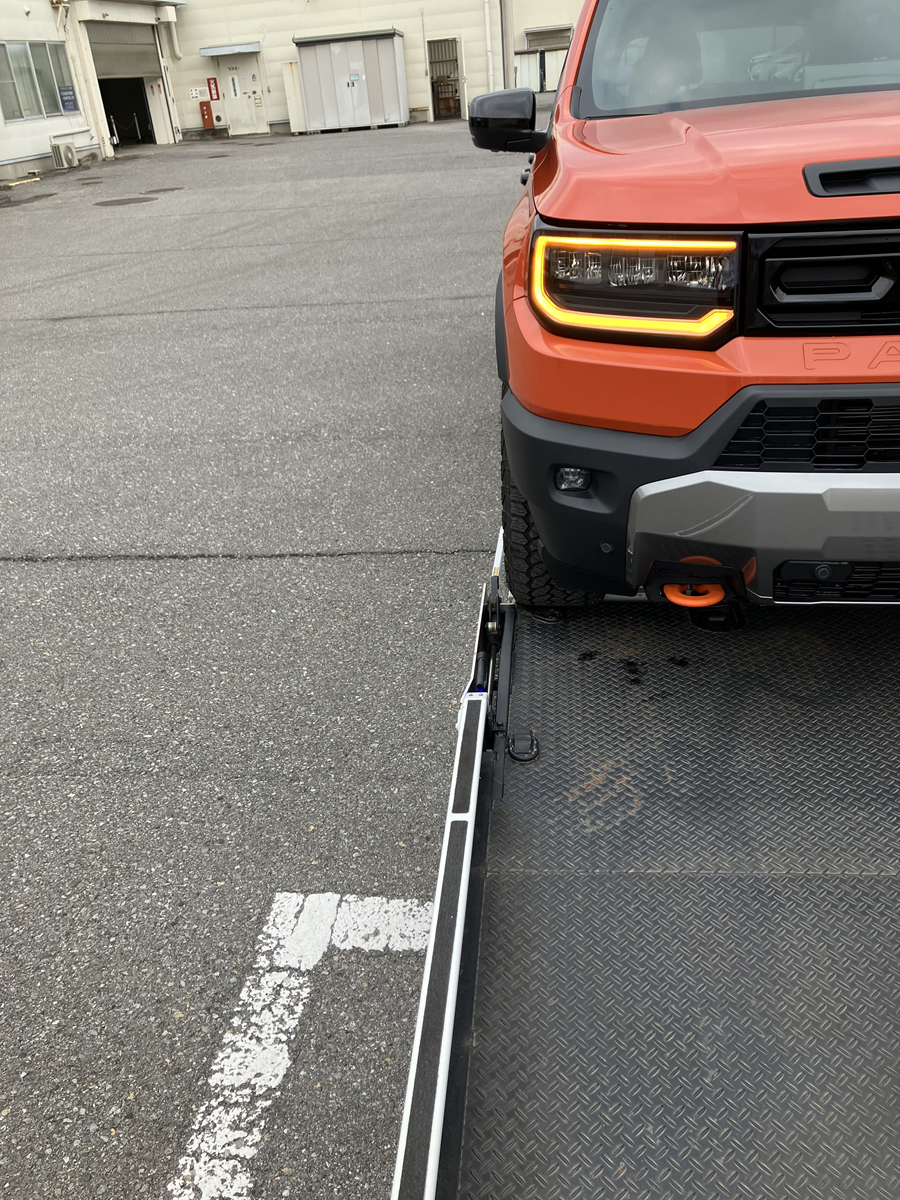 2トン積載車に載せた時