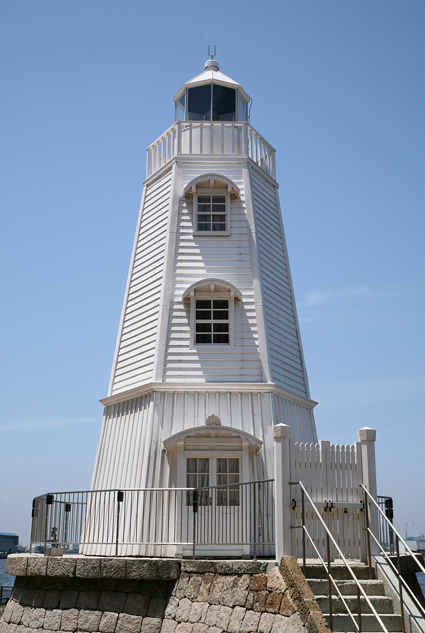 油絵 初夏 堺のシンボル旧堺燈台 油絵 初夏 堺のシンボル旧堺燈台