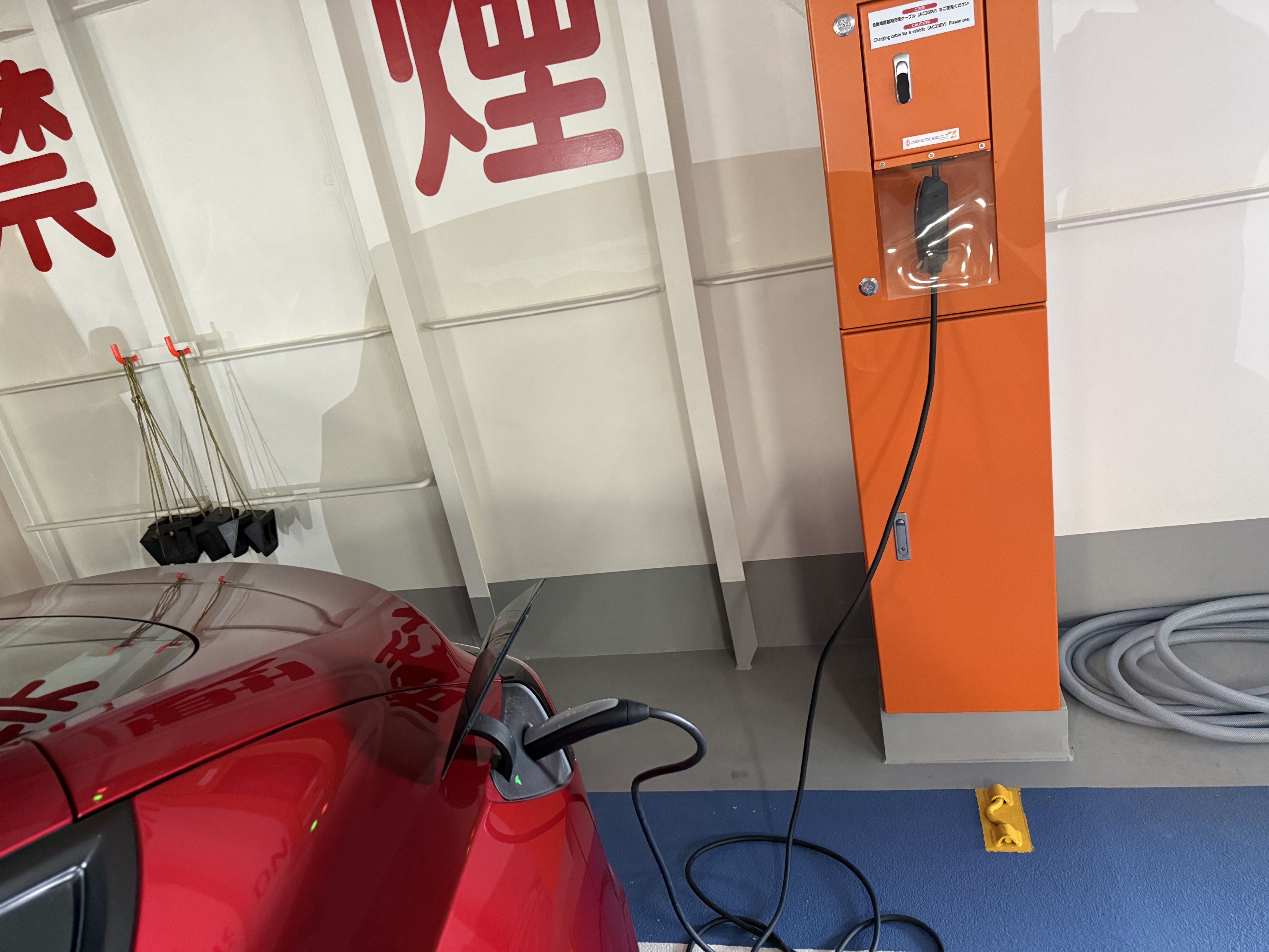 阪九フェリーのEV充電設備