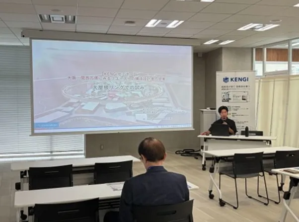 KENGIセミナー東京#3 大阪・関西万博にみるリユースへの構造設計者の提案 林氏講演のようす
