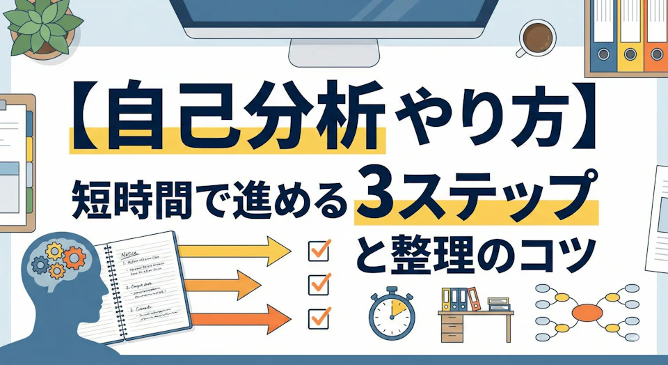【自己分析 やり方】短時間で進める3ステップと整理のコツ