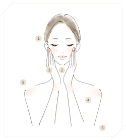 シミ・くすみの発生箇所イラスト