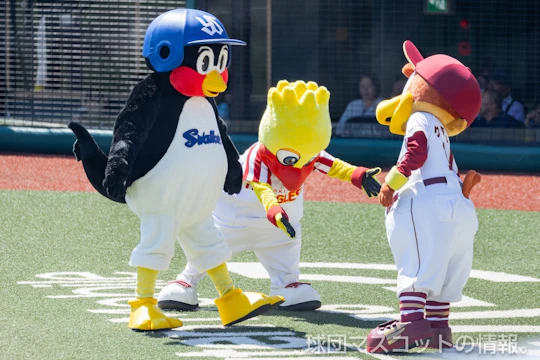 クラッチ、クラッチーナ、スイッチ、つば九郎 楽天対ヤクルト