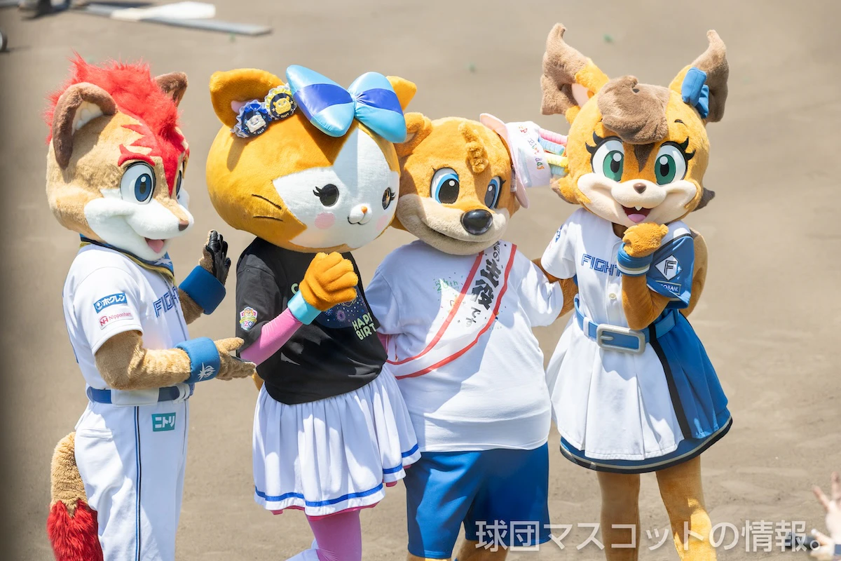 カビー、フレップ、ポリー、DB.キララ [ファーム]日本ハム対DeNA