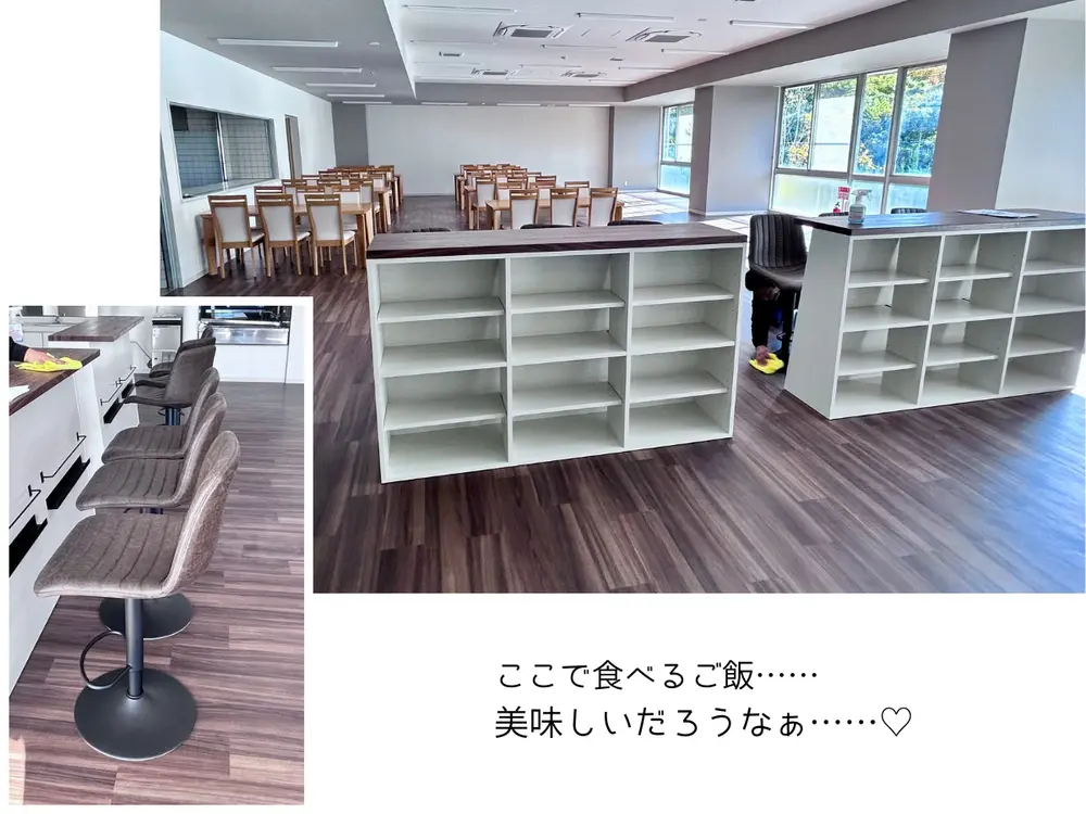 新社屋の食堂と社員寮の家具を納入いたしました！
