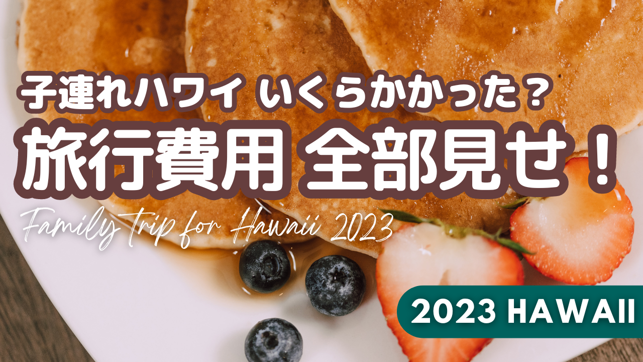 【円安のリアル】子連れハワイ、家族旅行の総額費用大公開！旅費と節約術
