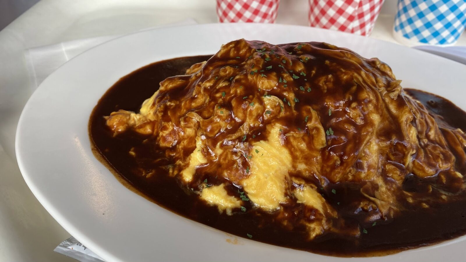 ルスツ　スキー場　オムライス