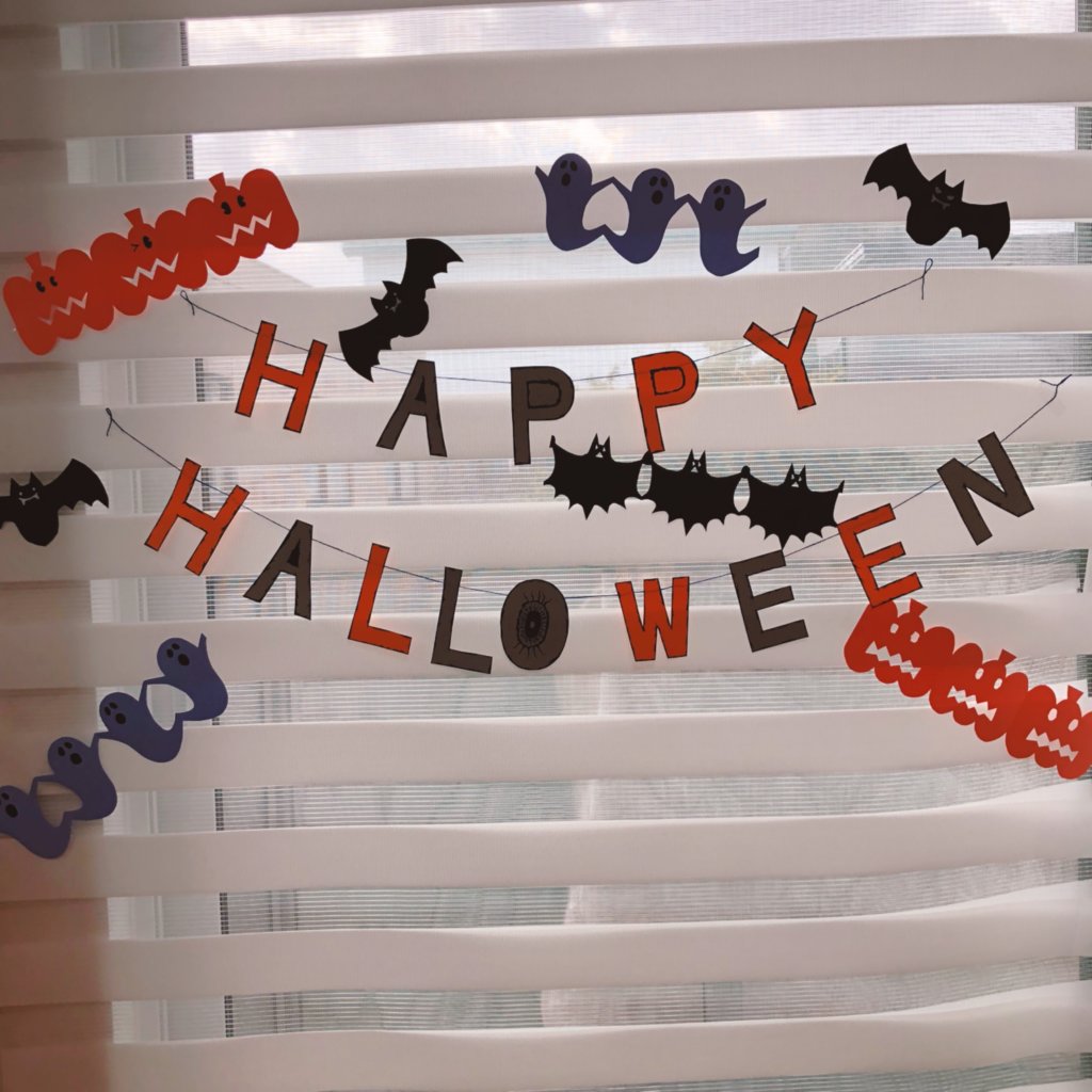 ハロウィンの手作り飾り
