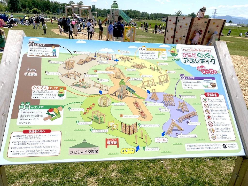 サッポロさとらんど　アスレチック　地図