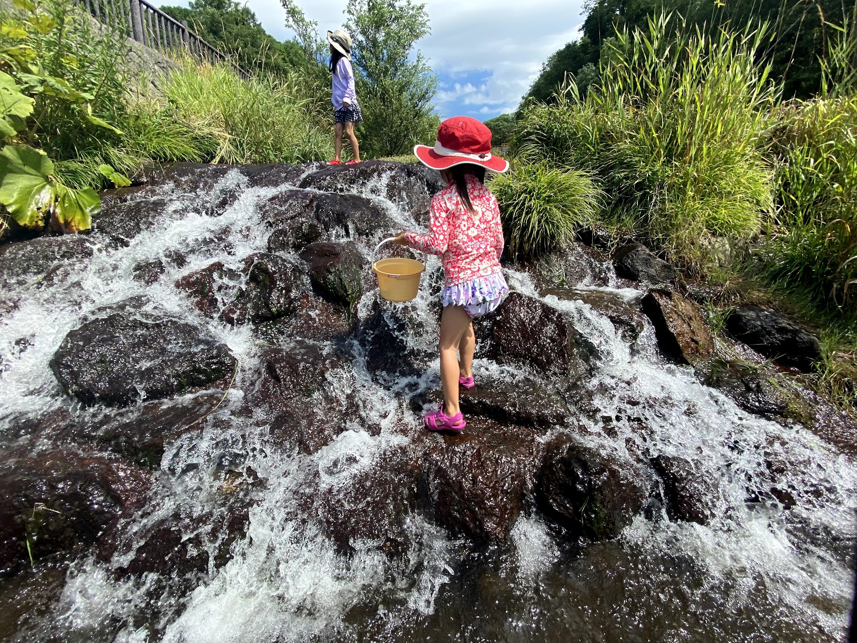 エルム高原キャンプ場　川遊び