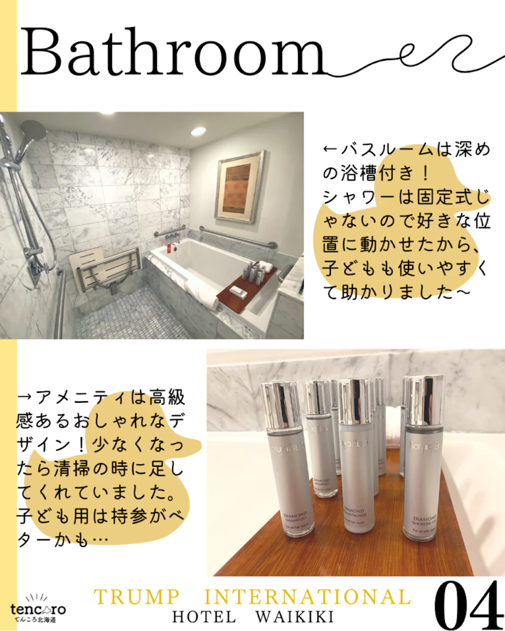 トランプインターナショナルワイキキ　バスルーム