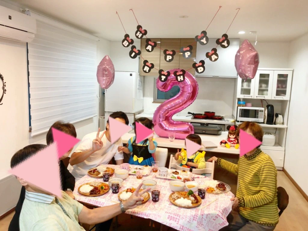 2歳の誕生日パーティー