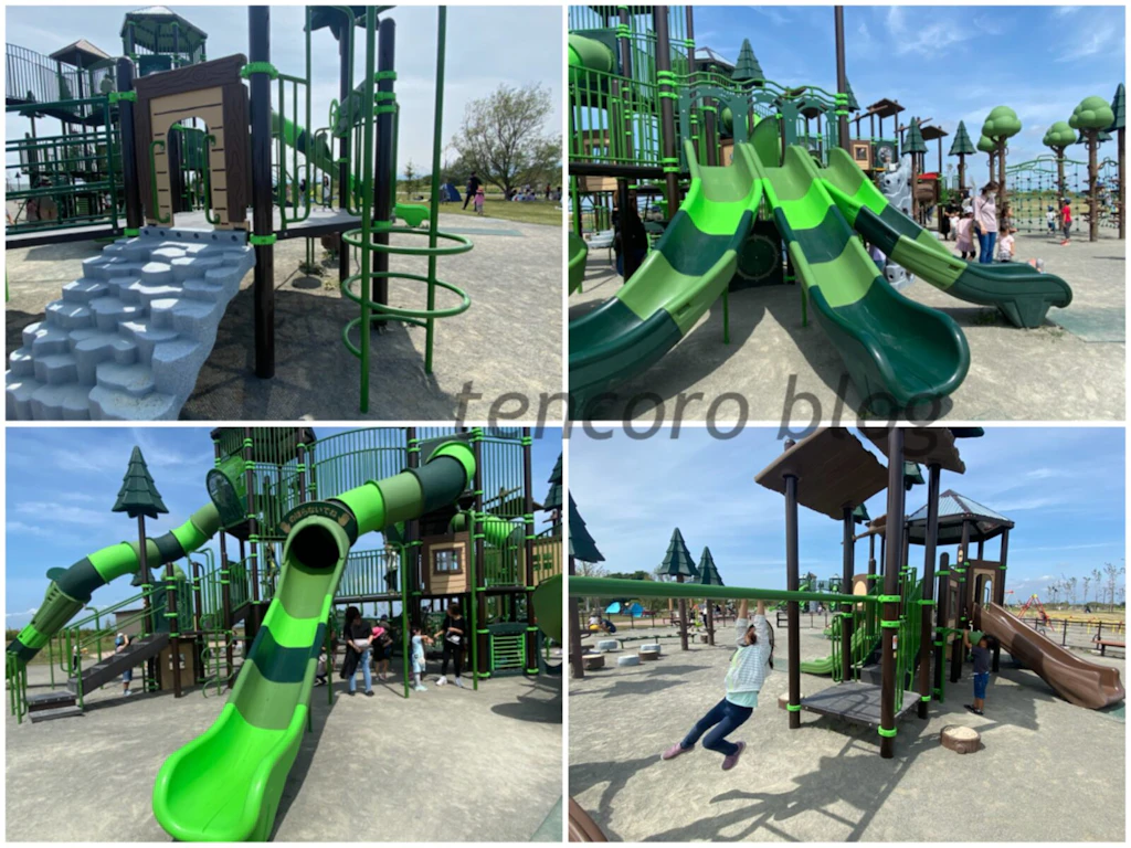 札幌 厚別山本公園 大型アスレチック 遊具