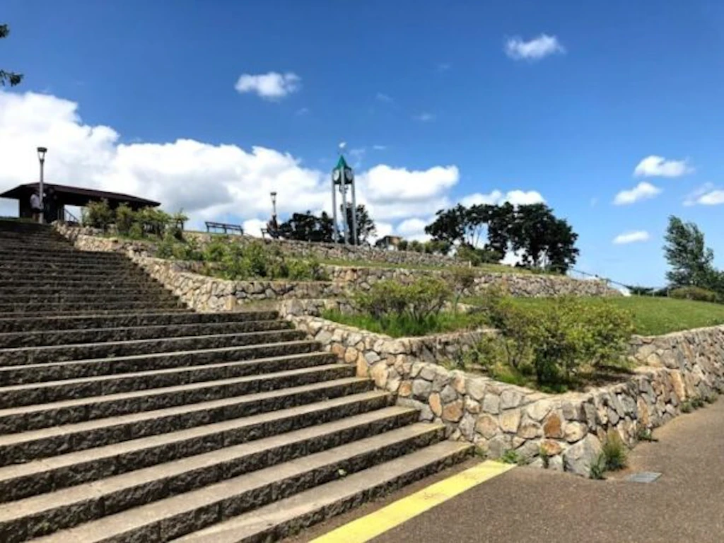 公園の階段