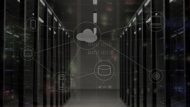 通信網, サーバ, システム, インフラストラクチャー, 管理サービス, 繋がり, コンピューター, 雲, グレーのコンピュータ, グレーノート, サーバ, サーバ, システム, システム, システム, システム, システム