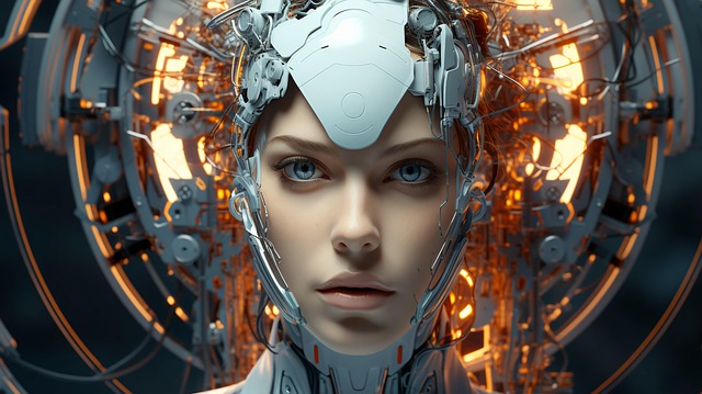 人工的な, サイバー, 人間, 知能, 人, コンピューター, テクノロジー, 女性, デジタル, 脳, サイボーグ, 将来, 未来的, 機械, ロボット, 理科, バーチャル, 回路, 頭, コミュニケーション, 顔, 概念, サイバネティック, ai, アンドロイド